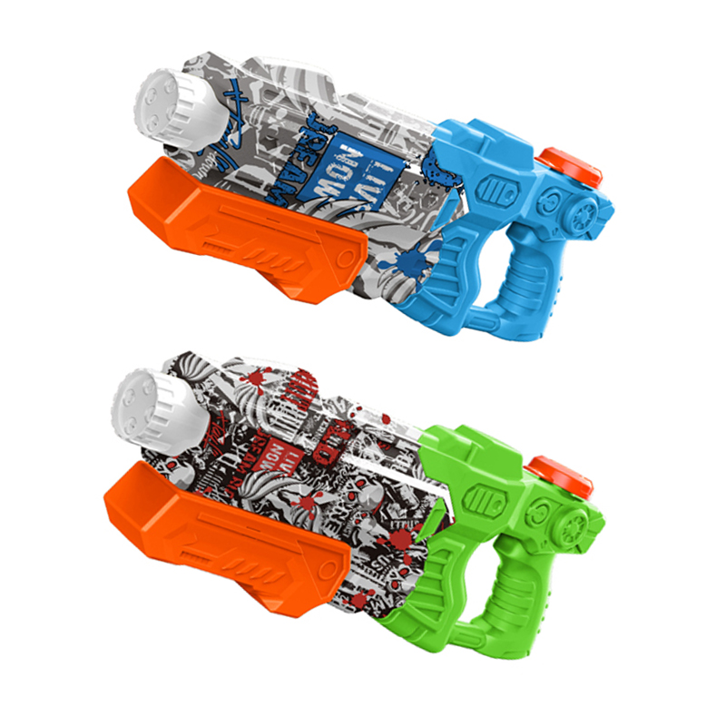 LINDA TOYS 37CM 650ML Summer Swimming Pool Beach Sand Outdoor Water Fighting Play Squirt Blaster Graffiti Guns Water Spray Gun Toy LD-228T