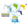 LINDA TOYS Outdoor Toy Water Gun Summer Beach Shooting Water Guns Pressure Squirt Gun Toys for Kids Shooting Distance 6-8M LD-2519B