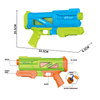 LINDA TOYS 34CM Display Box Rapid-Refill Water Gun Perfect Outdoor Fun for Kids Quick And Easy Refill Pistol Style Toy Water Gun Electric