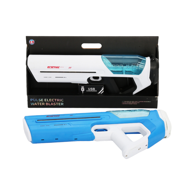 Linda Toys Auto Absorption Electric Water Gun with 7 LED Lights Choose, Waterproof Powerful Shooting 7.4V 500mAH Li-ion Battery,1000ml Water Capacity LD-996D
