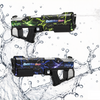 Linda Toys New Style UV Print Electric Abosorption Automatic Shooting  water Gun, 2 in 1 Pump-action And Electric Water Shooter, LD-600D 450ML Best Gift for Kids