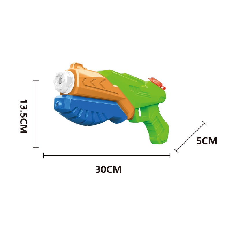 LINDA TOYS Outdoor Portable Shooting Water Guns Toys Summer Plastic Children 30CM 400 ML Water Gun Toy Shooting Distance 6-8M LD-515A