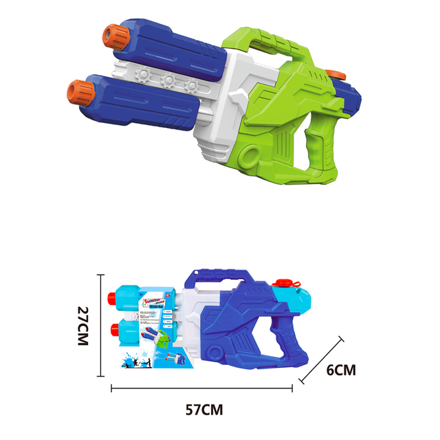 LINDA TOYS 38CM 700ML High Quality Customized Swimming Pool Beach Children Water Shooting Plastic Toys Guns Outdoor Water Gun Toy LD-223C