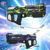 Linda Toys New Style UV Print Electric Abosorption Automatic Shooting  water Gun, 2 in 1 Pump-action And Electric Water Shooter, LD-600D 450ML Best Gift for Kids