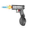 LINDA TOYS LED Light Sound Effects High Pressure High Speed Squirt Outdoor Electric Water Gun for Kids T Oy White/Blue/Red Plastic Toys LD-800D