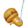 Cute Burger Water Gun Toy with Large Capacity Long Range Leak-proof Water Gun Baby Bathing Swimming Pool Water Battle Toy LD-305