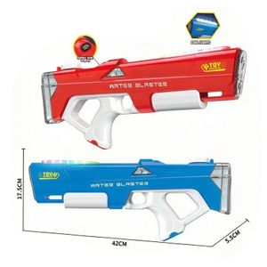 LINDA TOYS Electric Plastic Water Gun Toy with Lights Self Integrated Automatic Water Suction Gun Electric Water Gun Toy for Kids LD-500D Color Box